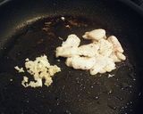 水菜と鶏肉の中華パスタ作り方2写真