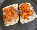 めかじきのキムチチーズ蒸し作り方3写真