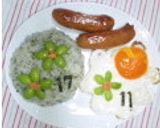 青昆布草原に枝豆コーンのお花ごはん♪作り方11写真