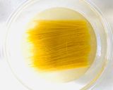 ワンボールレンジ、ツナの柚子胡椒パスタ！作り方1写真