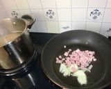 にんにくベーコン生クリームで極上パスタ作り方3写真