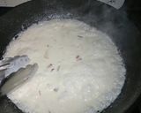 にんにくベーコン生クリームで極上パスタ作り方6写真