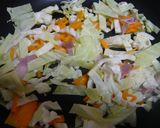 チーズイン★オムそば作り方1写真