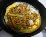 チーズイン★オムそば作り方6写真