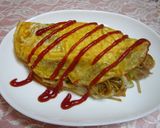 チーズイン★オムそば作り方9写真