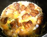 から揚げ親子丼!作り方4写真