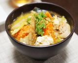 ほっこり❤味噌バターけんちん汁作り方9写真