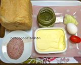 ランチに♬月見バジルチーズバーガー＊作り方1写真