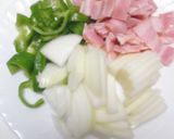 なす・ベーコン入りスパゲティナポリ風！作り方3写真