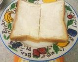 柿の種とクリームチーズのトースト〜作り方1写真