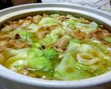 モツ鍋風鶏皮鍋作り方4写真