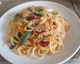 ツナとオクラのピリ辛和風パスタ作り方9写真