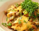 とろ～りふわふわ！チーズ入り納豆オムレツ作り方5写真