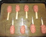 お弁当に！！照り焼き　和風ハンバーグ棒作り方3写真