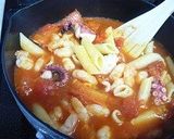 海老とたこのトマトソース煮ペンネ作り方5写真