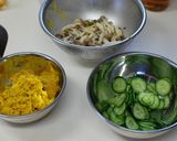 祖母から伝わる菊としめじと胡瓜の酢の物作り方6写真