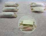 もやしと新生姜の餃子の皮巻き（アボカド）作り方6写真