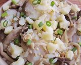 ごま塩チーズ里芋きのこの炊き込みご飯作り方8写真