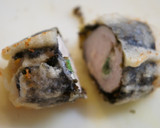 ねぎチーささみ韓国海苔巻き揚げ作り方5写真