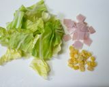 お弁当にも♪キャベツとハムのマスマヨ和え作り方1写真