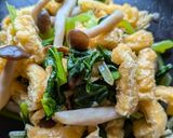油揚げ・小松菜・しめじの簡単コチジャン和え♡作り方6写真