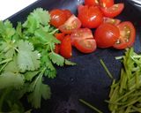 サバ缶とパクチーの時短パスタ作り方2写真