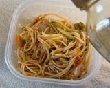 ズボラなレシピ🤭キムチでサラダスパゲティ作り方5写真