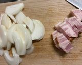 高野豆腐のピスタチオクリーム煮😻作り方2写真