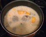 鯖つくねの豆乳味噌汁作り方4写真