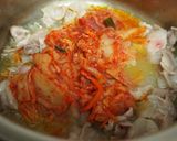 キムチと厚揚げのミルク入り味噌スープ作り方2写真