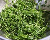 包丁不要！豆苗と豆腐のチョレギサラダ作り方2写真