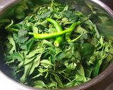 秋の一皿★葉とうがらしのにんにく炒め煮作り方1写真