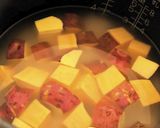 塩味が決め手！甘ーいおさつの炊き込みご飯作り方2写真