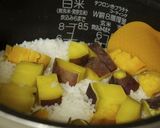 塩味が決め手！甘ーいおさつの炊き込みご飯作り方3写真