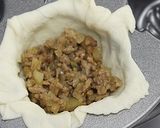 ノルディックウエアでお花のミートパイ♪作り方7写真