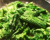 からし菜とツナ豆腐炒め作り方1写真