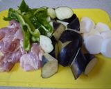 鶏肉と野菜の照り旨煮作り方1写真