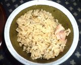 ベーコン・焼き海苔炊き込み御飯作り方1写真