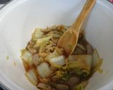 白菜とソーセージの簡単煮物作り方4写真