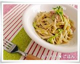 白菜のクリームパスタ作り方4写真