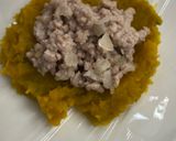 ハロウィンメニュー🎃肉包みカボチャ巾着作り方7写真