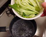 マグロとチンゲン菜キムチ和え作り方1写真