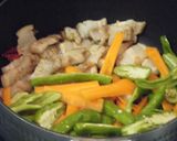 回鍋肉としし唐辛子の香味炒め作り方5写真