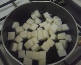 はんぺん＆ニラ＆卵の中華風スープ♪作り方1写真
