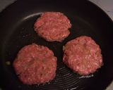 ビーフハンバーグ♪焼きトマトのっけ♪作り方4写真