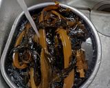 大量*旬*春*新ワカメ茎わかめの下処理作り方1写真