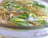 菊と千切り野菜のサラダ～百花繚乱作り方3写真