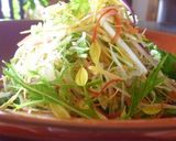 菊と千切り野菜のサラダ～百花繚乱作り方5写真
