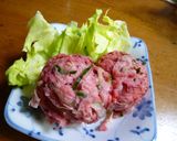 ピンクのポテトサラダ作り方5写真