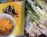 回鍋肉と葱の黒酢炒め作り方1写真